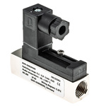 RS PRO Piston Inline Flow Switch for Liquid, 0.1 L/min Min, 0.6 L/min Max