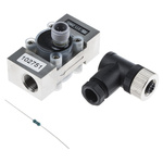 RS PRO Turbine Flow Meter for Liquid, 0.25 L/min Min, 6.5 L/min Max