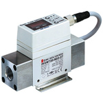 SMC Flow Controller, 0.5 → 4 L/min, PNP Output, 12 → 24 V dc, 3/8 in Pipe