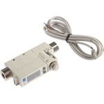 SMC Compact Mount Flow Controller, 0.2 → 10 L/min, PNP Output, 24 V dc, 1/8 in Pipe