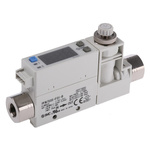 SMC Compact Mount Flow Controller, 1 → 50 L/min, PNP Output, 24 V dc, 1/8 in Pipe