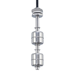 Sensata/Cynergy 3 SSF67 Series Vertical Stainless Steel Float Switch, Float, 1m Cable, NO/NC, 250V ac Max, 120V dc Max