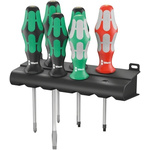 Wera Engineers Phillips, Slotted, Square Screwdriver Set 6 Piece