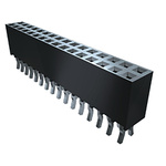 Samtec SSQ Series Straight Through Hole Mount PCB Socket, 46-Contact, 2-Row, 2.54mm Pitch, Solder Termination