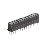 Hirose DF11 Series Straight Through Hole Mount PCB Socket, 18-Contact, 2-Row, 2.0mm Pitch, Solder Termination