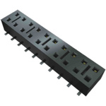 Samtec HLE Series Straight Surface Mount PCB Socket, 24-Contact, 2-Row, 2.54mm Pitch, Solder Termination