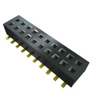 Samtec CLP Series Horizontal Surface Mount PCB Socket, 3-Contact, 2-Row, 1.27mm Pitch, Press-In Termination