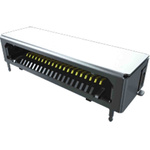 Samtec FCS8 Series Horizontal Through Hole Mount PCB Socket, 30-Contact, 1-Row, 0.8mm Pitch, Solder Termination