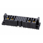 Samtec MPSC Series Straight Through Hole Mount PCB Socket, 28-Contact, 14-Row, 2mm Pitch, Solder Termination