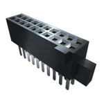 Samtec SFM Series Straight Surface Mount PCB Socket, 20-Contact, 2-Row, 1.27mm Pitch, Solder Termination