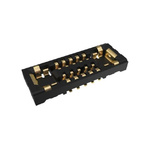 Amphenol ICC Vertical Surface Mount PCB Socket, 6-Contact, 2-Row, 0.35mm Pitch, Solder Termination