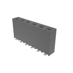 Amphenol ICC Surface Mount PCB Socket, 6-Contact, 1-Row, 2.54mm Pitch