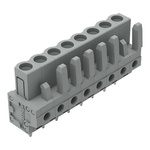 Wago 232 Series Straight PCB Mount PCB Header, 8-Contact, 1-Row, 5mm Pitch, Solder, Through Hole Termination