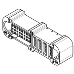 Molex EXTreme Ten60Power Series Straight Through Hole Mount PCB Socket, 28-Contact, 3-Row, 2.54mm Pitch, Press-Fit