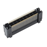Hirose FunctionMAX FX18 Series Straight Surface Mount PCB Socket, 80-Contact, 2-Row, 0.8mm Pitch, Solder Termination