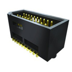 Samtec TEMS Series Straight PCB Mount PCB Socket, 50-Contact, 2-Row, 0.8mm Pitch, SMT Termination
