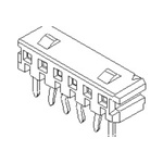 Molex CLIK-Mate Series Right Angle Through Hole Mount PCB Socket, 4-Contact, 1-Row, 2mm Pitch, Through Hole Termination