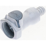Straight Male Hose Coupling Coupling Body - Valved, Free Floating Mount, PP