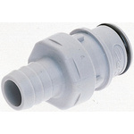 Straight Male Hose Coupling 1/2in Coupling Insert - Non-Valved, Free Floating Mount, PP