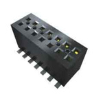 Samtec FLE Series Straight Surface Mount PCB Socket, 6-Contact, 2-Row, 1.27mm Pitch, Solder Termination