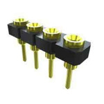 Samtec SL Series Straight Through Hole Mount PCB Socket, 2-Contact, 1-Row, 2.54mm Pitch, Solder Termination