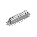 Hirose DF11 Series Straight Surface Mount PCB Socket, 6-Contact, 2-Row, 2.0mm Pitch, Solder Termination