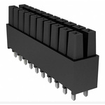 Samtec IPS1 Series Right Angle Through Hole Mount PCB Socket, 40-Contact, 2-Row, 2.54mm Pitch, Solder Termination
