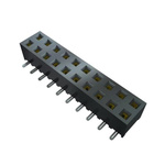 Samtec SMM Series Straight Surface Mount PCB Socket, 9-Contact, 1-Row, 2mm Pitch, SMT Termination