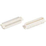Hirose DF9 Series Straight Surface Mount PCB Socket, 31-Contact, 2-Row, 1mm Pitch, Solder Termination