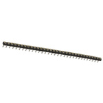 Samtec SL Series Straight Through Hole Mount PCB Socket, 32-Contact, 1-Row, 2.54mm Pitch, Solder Termination
