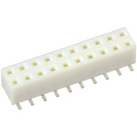 Hirose, A3 2mm Pitch 20 Way 2 Row Straight PCB Socket, Surface Mount, Solder Termination