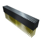 Samtec PTHF Series Straight Through Hole Mount PCB Socket, 120-Contact, 4-Row, 2mm Pitch, Press-In Termination