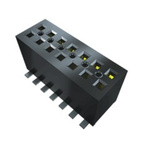 Samtec FLE Series Straight Surface Mount PCB Socket, 24-Contact, 2-Row, 1.27mm Pitch, Solder Termination