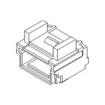 Molex Right Angle Surface Mount PCB Socket, 3-Contact, 1-Row, 1mm Pitch, Solder Termination