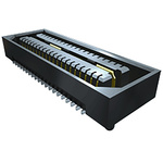 Samtec QSE Series Right Angle Surface Mount PCB Socket, 40-Contact, 1-Row, 0.8mm Pitch, Solder Termination