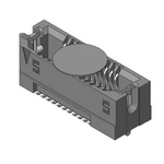 Samtec ASP Series Right Angle Surface Mount PCB Socket, 22-Contact, 2-Row, 0.8mm Pitch, Solder Termination
