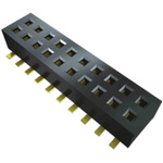 Samtec CLP Series Vertical Surface Mount PCB Socket, 10-Contact, 2-Row, 1.27mm Pitch, Solder Termination