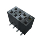 Samtec SSM Series Straight Surface Mount PCB Socket, 6-Contact, 2-Row, 2.54mm Pitch, SMT Termination