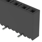 Samtec SSM Series Straight Surface Mount PCB Socket, 6-Contact, 1-Row, 2.54mm Pitch, SMT Termination