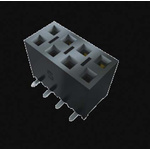 Samtec SSM Series Straight Surface Mount PCB Socket, 16-Contact, 2-Row, 2.54mm Pitch, SMT Termination