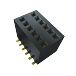 Samtec RSM Series Straight Surface Mount PCB Socket, 24-Contact, 1-Row, 1.27mm Pitch, Solder Termination