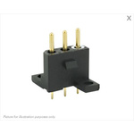 Souriau SMS Series Straight PCB Mount PCB Socket, 3-Contact, 1-Row, 5.08mm Pitch, Solder Termination