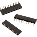 Wurth Elektronik WR-PHD Series Angled PCB Socket, 9-Contact, 1-Row, 2.54mm Pitch