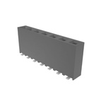 Amphenol ICC Surface Mount PCB Socket, 7-Contact, 1-Row, 2.54mm Pitch