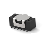 TE Connectivity 1MM-R Series Vertical Board Mount PCB Socket, 8-Contact, 2-Row, 1mm Pitch, Surface Mount Termination