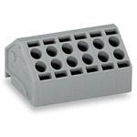 Wago 806 Series Angled PCB Mount PCB Socket, 11-Contact, 1-Row, 5mm Pitch, Cage Clamp Termination