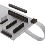 Hirose HIF3H Series Straight Through Hole Mount PCB Socket, 60-Contact, 2-Row, 2.54mm Pitch, Solder Termination