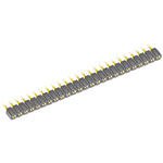 Samtec SLW Series Straight Through Hole Mount PCB Socket, 50-Contact, 2-Row, 2.54mm Pitch, Solder Termination