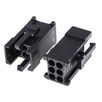 ITT Cannon, Trident Male Connector Housing, 5.08mm Pitch, 6 Way, 2 Row