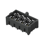 Samtec IJ5 Series Straight Through Hole Mount PCB Socket, 16-Contact, 2-Row, 4mm Pitch, Solder Termination